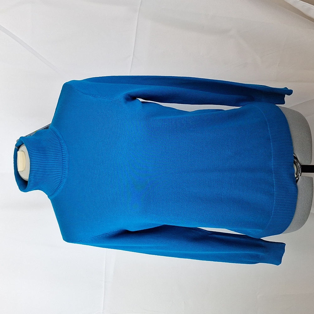 Joseph A. QUEST-CE QUE CEST SILK? Petite Med Womens NWT Turtleneck Celestial
